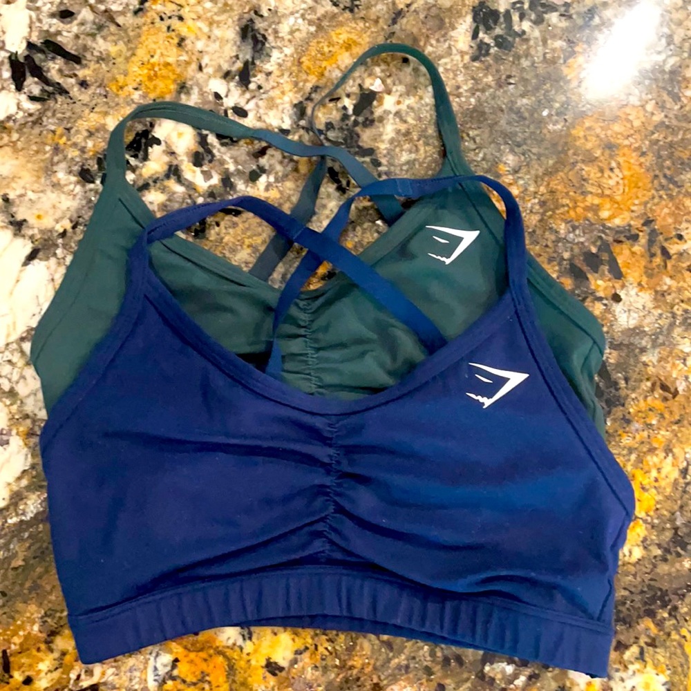 Gym shark scrunch training bra